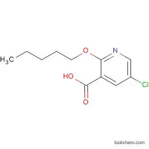 Molecular Structure of 68359-15-9 (3-Pyridinecarboxylic acid, 5-chloro-2-(pentyloxy)-)