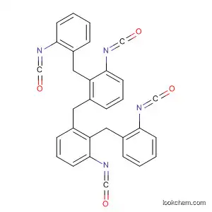 Molecular Structure of 68368-59-2 (Benzene, 1,1'-methylenebis[isocyanato[(isocyanatophenyl)methyl]-)