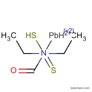 Molecular Structure of 6901-79-7 (Carbamodithioic acid, diethyl-, lead(2+) salt)