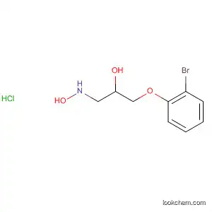 Molecular Structure of 69242-09-7 (2-Propanol, 1-(2-bromophenoxy)-3-(hydroxyamino)-, hydrochloride)
