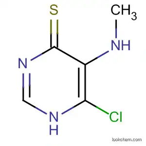 4(1H)-Pyrimidinethione, 6-chloro-5-(methylamino)-