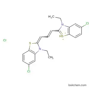 Molecular Structure of 7420-93-1 (Benzothiazolium,
5-chloro-2-[3-(5-chloro-3-ethyl-2(3H)-benzothiazolylidene)-1-propenyl]-3
-ethyl-, chloride)
