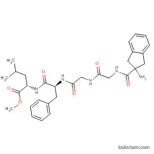 Molecular Structure of 73301-05-0 (L-Leucine,
N-[N-[N-[N-[(2-amino-2,3-dihydro-1H-inden-2-yl)carbonyl]glycyl]glycyl]-L
-phenylalanyl]-, methyl ester)