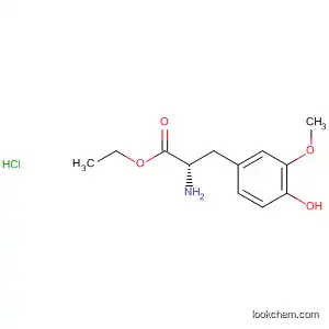 Molecular Structure of 75290-48-1 (L-Tyrosine, 3-methoxy-, ethyl ester, hydrochloride)
