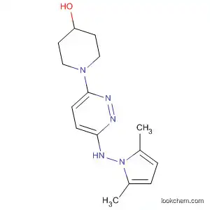 Molecular Structure of 75841-98-4 (4-Piperidinol, 1-[6-[(2,5-dimethyl-1H-pyrrol-1-yl)amino]-3-pyridazinyl]-)