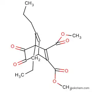 Molecular Structure of 76475-47-3 (Bicyclo[2.2.2]octa-2,5-diene-2,3-dicarboxylic acid,
7,8-dioxo-1,6-dipropyl-, dimethyl ester)
