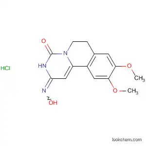 Molecular Structure of 76536-02-2 (2H-Pyrimido[6,1-a]isoquinoline-2,4(3H)-dione,
6,7-dihydro-9,10-dimethoxy-, 2-oxime, monohydrochloride)