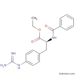 L-Phenylalanine, 4-[(aminoiminomethyl)amino]-N-benzoyl-, ethyl ester