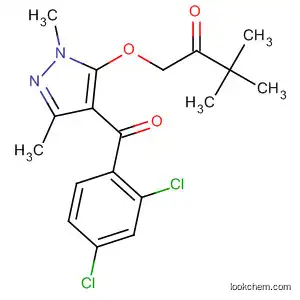 Molecular Structure of 77569-39-2 (2-Butanone,
1-[[4-(2,4-dichlorobenzoyl)-1,3-dimethyl-1H-pyrazol-5-yl]oxy]-3,3-dimeth
yl-)