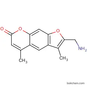Molecular Structure of 78156-82-8 (7H-Furo[3,2-g][1]benzopyran-7-one, 2-(aminomethyl)-3,5-dimethyl-)