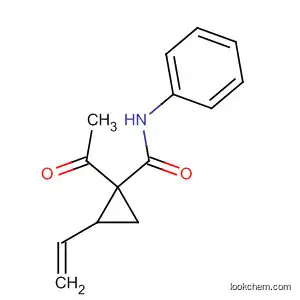 Molecular Structure of 78162-16-0 (Cyclopropanecarboxamide, 1-acetyl-2-ethenyl-N-phenyl-)