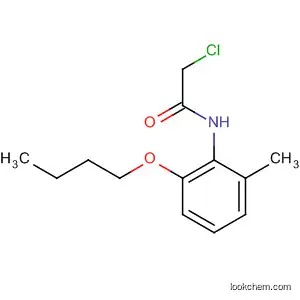 Molecular Structure of 78180-02-6 (Acetamide, N-(2-butoxy-6-methylphenyl)-2-chloro-)