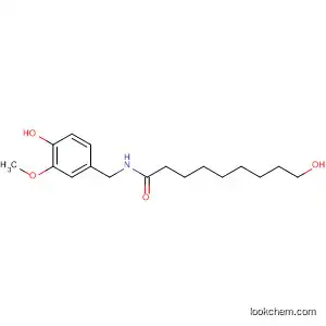 Molecular Structure of 78405-70-6 (Nonanamide, 9-hydroxy-N-[(4-hydroxy-3-methoxyphenyl)methyl]-)
