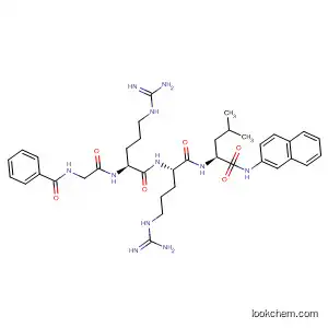 Molecular Structure of 78496-77-2 (L-Leucinamide, N-benzoylglycyl-L-arginyl-L-arginyl-N-2-naphthalenyl-)