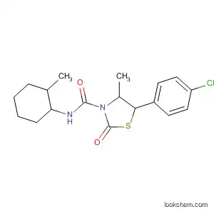 Molecular Structure of 78587-27-6 (3-Thiazolidinecarboxamide,
5-(4-chlorophenyl)-4-methyl-N-(2-methylcyclohexyl)-2-oxo-)