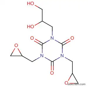 Molecular Structure of 78627-41-5 (1,3,5-Triazine-2,4,6(1H,3H,5H)-trione,
1-(2,3-dihydroxypropyl)-3,5-bis(oxiranylmethyl)-)