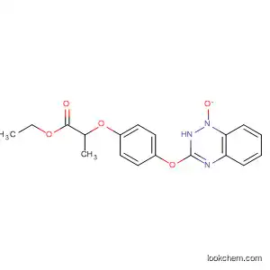 Molecular Structure of 78689-31-3 (Propanoic acid, 2-[4-[(1-oxido-1,2,4-benzotriazin-3-yl)oxy]phenoxy]-,
ethyl ester)