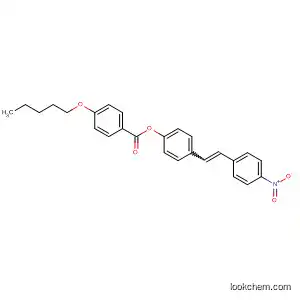 Molecular Structure of 78904-26-4 (Benzoic acid, 4-(pentyloxy)-, 4-[2-(4-nitrophenyl)ethenyl]phenyl ester)