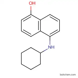 Molecular Structure of 79150-19-9 (1-Naphthalenol, 5-(cyclohexylamino)-)