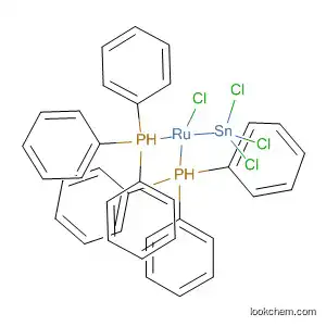 Molecular Structure of 79374-99-5 (Ruthenium, chloro(trichlorostannyl)bis(triphenylphosphine)-)