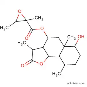 Molecular Structure of 79396-19-3 (Oxiranecarboxylic acid, 2,3-dimethyl-,
2,3,3a,4,5,5a,6,7,8,9b-decahydro-6-hydroxy-5a,9-dimethyl-3-methylene
-2-oxonaphtho[1,2-b]furan-4-yl ester)