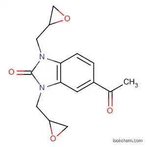 Molecular Structure of 79413-06-2 (2H-Benzimidazol-2-one, 5-acetyl-1,3-dihydro-1,3-bis(oxiranylmethyl)-)