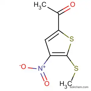 Molecular Structure of 79456-45-4 (Ethanone, 1-[5-(methylthio)-4-nitro-2-thienyl]-)