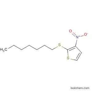 Thiophene, 2-(heptylthio)-3-nitro-