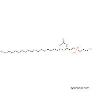 Molecular Structure of 79637-90-4 (Phosphoric acid, mono[2-(acetyloxy)-3-(octadecyloxy)propyl]
mono(2-aminoethyl) ester, (R)-)