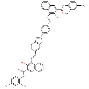 2-Naphthalenecarboxamide,N-(2,4-dimethylphenyl)-4-[[4-[6-[[3-[[(2,4-dimethylphenyl)amino]carbonyl ]-2-hydroxy-1-naphthalenyl]azo]-2-benzoxazolyl]phenyl]azo]-3-hydroxy-