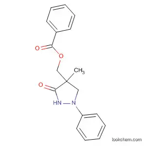 Molecular Structure of 79869-11-7 (3-Pyrazolidinone, 4-[(benzoyloxy)methyl]-4-methyl-1-phenyl-)