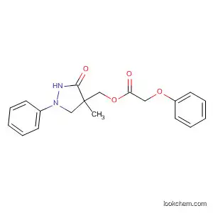 Molecular Structure of 79869-12-8 (Acetic acid, phenoxy-, (4-methyl-3-oxo-1-phenyl-4-pyrazolidinyl)methyl
ester)