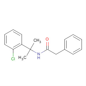 Molecular Structure of 79998-56-4 (Benzeneacetamide, N-[1-(2-chlorophenyl)-1-methylethyl]-)