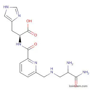 Molecular Structure of 80109-39-3 (L-Histidine,
N-[[6-[[(2,3-diamino-3-oxopropyl)amino]methyl]-2-pyridinyl]carbonyl]-,
(S)-)
