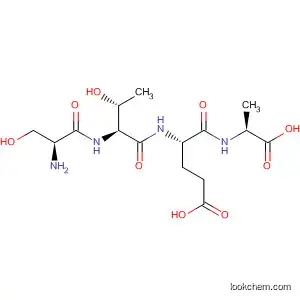 Molecular Structure of 80112-70-5 (L-Alanine, N-[N-(N-L-seryl-L-threonyl)-L-a-glutamyl]-)