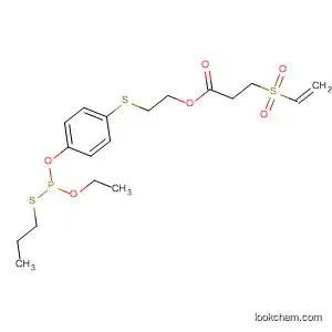 Molecular Structure of 80241-48-1 (Propanoic acid, 3-(ethenylsulfonyl)-,
2-[[4-[[ethoxy(propylthio)phosphinyl]oxy]phenyl]thio]ethyl ester)