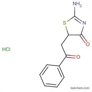 Molecular Structure of 80276-29-5 (4(5H)-Thiazolone, 2-amino-5-(2-oxo-2-phenylethyl)-,
monohydrochloride)