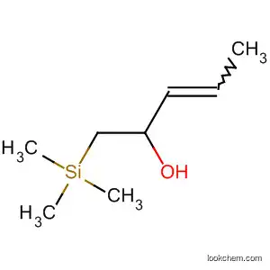 Molecular Structure of 80399-28-6 (3-Penten-2-ol, 1-(trimethylsilyl)-)