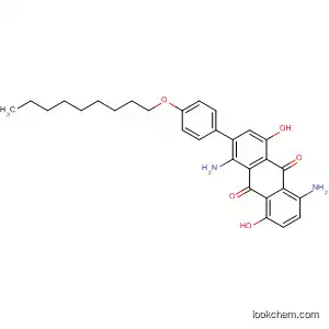 Molecular Structure of 80407-50-7 (9,10-Anthracenedione,
1,5-diamino-4,8-dihydroxy-2-[4-(nonyloxy)phenyl]-)