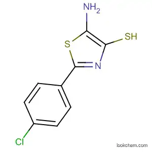 Molecular Structure of 80618-63-9 (4-Thiazolethiol, 5-amino-2-(4-chlorophenyl)-)