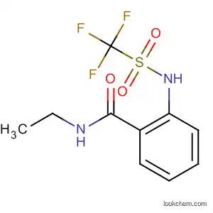 Molecular Structure of 80798-80-7 (Benzamide, N-ethyl-2-[[(trifluoromethyl)sulfonyl]amino]-)