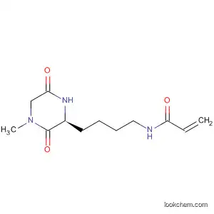 Molecular Structure of 80833-37-0 (2-Propenamide, N-[4-(4-methyl-3,6-dioxo-2-piperazinyl)butyl]-, (S)-)