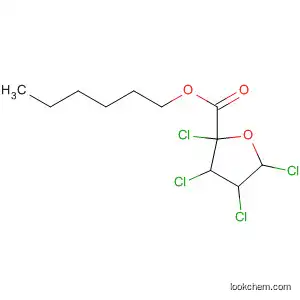 Molecular Structure of 80945-00-2 (2-Furancarboxylic acid, 2,3,4,5-tetrachlorotetrahydro-, hexyl ester)