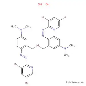 Molecular Structure of 83678-83-5 (Nickel,
bis[2-[(3,5-dibromo-2-pyridinyl)azo]-5-(dimethylamino)benzoato]-)