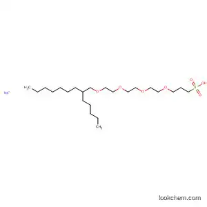 Molecular Structure of 85531-04-0 (4,7,10,13-Tetraoxadocosane-1-sulfonic acid, 15-pentyl-, sodium salt)