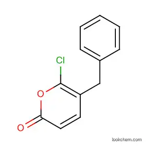 Molecular Structure of 85533-81-9 (2H-Pyran-2-one, 6-chloro-5-(phenylmethyl)-)