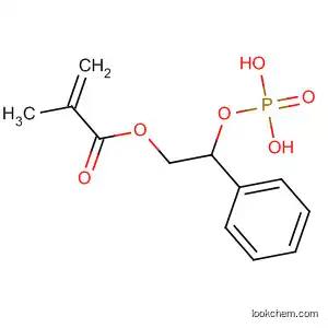 Molecular Structure of 85724-33-0 (2-Propenoic acid, 2-methyl-, 2-phenyl-2-(phosphonooxy)ethyl ester)