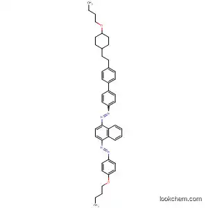 Molecular Structure of 86182-75-4 (Diazene,
[4-[[4'-[2-(4-butoxycyclohexyl)ethyl][1,1'-biphenyl]-4-yl]azo]-1-naphthalen
yl](4-butoxyphenyl)-, trans-)