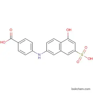 Molecular Structure of 87-04-7 (Benzoic acid, 4-[(5-hydroxy-7-sulfo-2-naphthalenyl)amino]-)