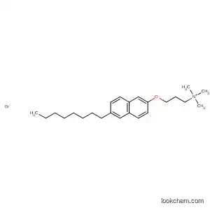 Molecular Structure of 87701-55-1 (1-Propanaminium, N,N,N-trimethyl-3-[(6-octyl-2-naphthalenyl)oxy]-,
bromide)